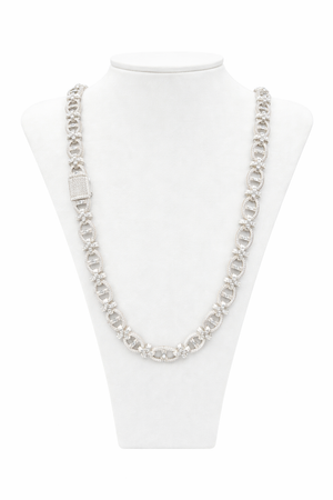 Cadena siner de plata y piedras