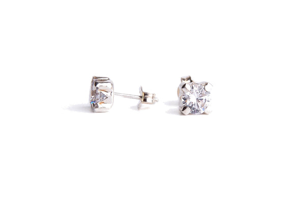 Pendientes  flor circon