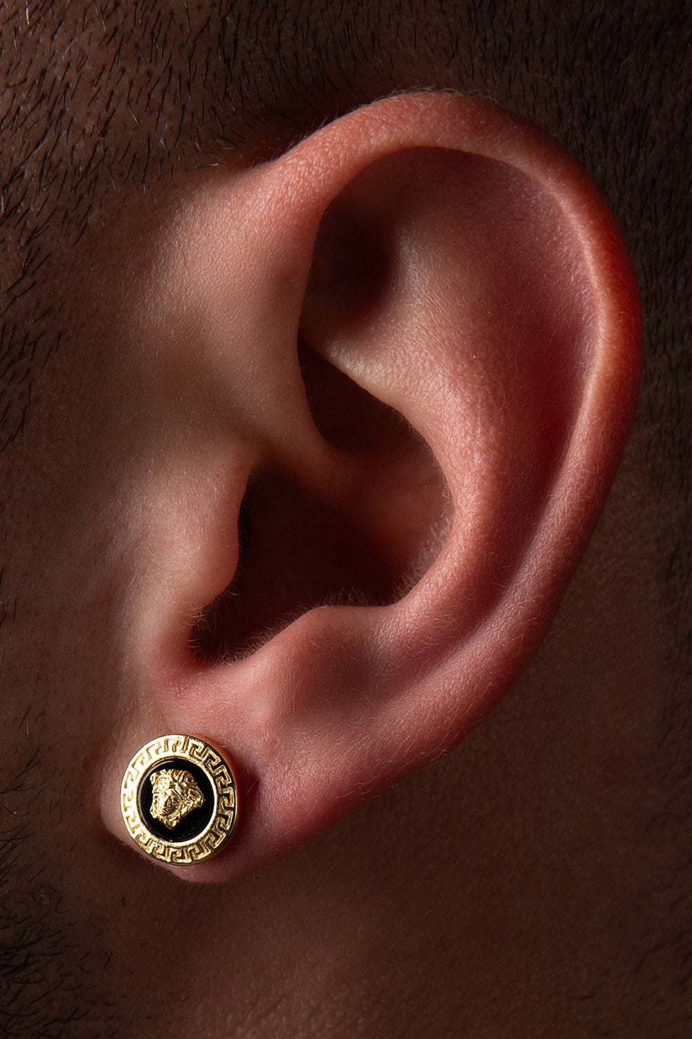 Pendientes en plata chapada en oro 18k