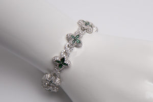 Pulsera Flores Verde