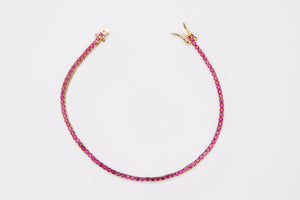 Pulsera riviere rosa