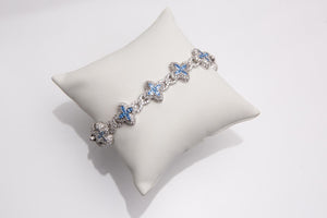 Pulsera azul celeste